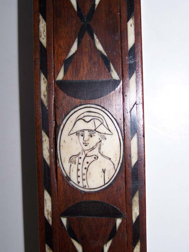 A Fine and Rare Napoleonic period Ivory Inlaid Rosewood Dominoe Box circa 1795-1815 — image 3